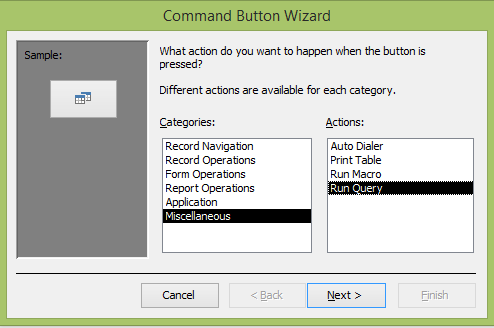 microsoft access assign macro to button